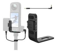 Soporte de zapata fría de expansión de micrófono para Insta360 X5 con cable de audio para DJI Mic 2, receptor, soporte de audio, accesorios adaptadores