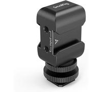 Soporte de zapata fría dos en uno compatible con Rode Wireless GO y Saramonic Blink500 para dos personas
