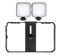 Soporte de zapata fría para smartphone, plataforma de vídeo para cine y vlogging, funda estabilizadora de vídeo para teléfono, empuñadura para