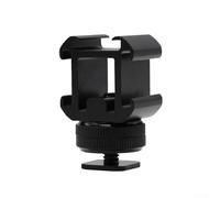 Soporte de zapata triple para cámaras réflex digitales que conecta accesorios como micrófonos y luces para soluciones creativas (estilo cuatro)