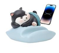 Soporte decorativo para teléfono celular, base antideslizante de resina, de liberación manual para dormitorio, mesa de comedor, tablero