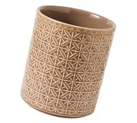 Soporte decorativo para utensilios para encimera, palillos de cerámica con almacenamiento superior abierto para cucharas, espátulas y más cubiertos de encimera, organizador de cocina, tarro, cuchara
