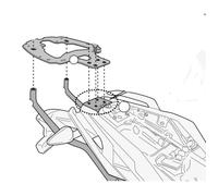 Soporte del baúl de la moto Givi Monokey ou Monolock Bmw G 310 R (17 à 20) TU