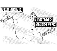FEBEST NM-E11RH Soporte de motor