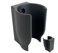 Soporte del tubo - Conjunto de pared universal - Soporte para la cabeza flexible de los tumos, instalación fácil, mantiene el orden y la protección | Ideal para jardinería, terrazas, balcones y espaci