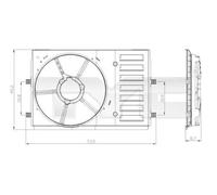 Soporte del ventilador del radiador 837-0035-1 TYC para SEAT SKODA VW