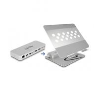 Soporte Delock para tabletas y portátiles con Estación base 4K - HDMI / DisplayPort / LAN / Hub / HDR / PD