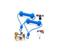 Soporte dental canino de doble acción, juguete para masticar perros con cuerda para cepillo de dientes más fácil, juguete dental para perros, para limpieza de dientes y estiércol, abridor de boca para