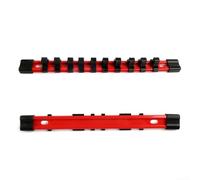 Soporte deslizante con cubiertas de extremo extraíbles que permite una reconfiguración rápida de las posiciones del clip para necesidades cambiantes (grande)