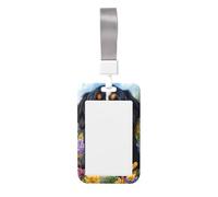 Soporte deslizante de plástico duro para tarjetas de identificación de perro de montaña, protector de etiqueta de nombre para enfermeras y oficina