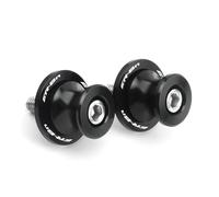 Soporte deslizante para carrete de brazo oscilante Para ER-6N ER-6F Tornillos CNC Para Deslizadores De Carretes De Basculante De Motocicleta(Black ER6N)