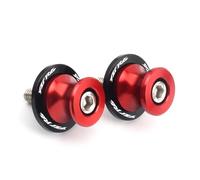Soporte deslizante para carrete de brazo oscilante Para YZFR6 6 Mm Accesorios CNC Para Deslizadores De Basculante De Motocicleta, Tornillos De Soporte Para Carretes De Basculante(Red YZFR6)