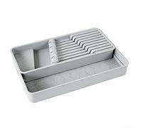 Soporte deslizante para cubiertos, organizador compacto de utensilios de cocina, organizador de cubiertos de cocina, caja de almacenamiento para utensilios, cubiertos, tenedores, cucharas