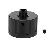 Soporte diferencial automático de RC, alta resistencia RC auto diferencial cubierta de la carcasa amplia compatibilidad fácil instalación anti-caída aleación de aluminio 1/8 RC (negro)