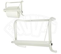 Soporte dispensador de pared, para bobina de papel industrial