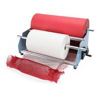 Soporte dispensador de rollos de papel de panal, dispensador manual de envoltura con amortiguador antivibración de doble eje, para embalaje protector frágil