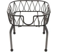 Soporte dispensador, dispensador de bebidas, soporte de metal, soporte de cubo de té, cerveza, jugo, para botellas de vino u otros tarros de bebidas (M, negro)