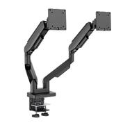 Soporte doble para monitores LC-Power LC-EQ-A34B-D hasta 34"/20 kg/Negro