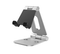 Soporte doble plegable para teléfono, base de escritorio ajustable compatible con modelos iPhone 16-8, Pro/XR/XS y Nintendo Switch.