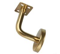 Soporte dorado para barandilla de escalera montado en la pared, soporte de acero inoxidable 304 con acabado cromado, plano / fijo (plano)