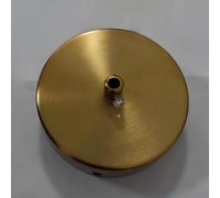 Soporte dorado para lámpara de techo con roseta de metal de 10 cm, 1 lámpara para toldo floral redondo S y kit de instalación de placa de montaje