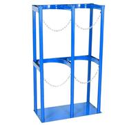 Soporte Duradero para Tanque de oxígeno de 40 L, Soporte de Acero para Cilindro de nitrógeno con Base preperforada, Ideal para clínicas y Transporte (60 x 30 x 100 cm/23,6 x 11,8 x 39,4 pulg