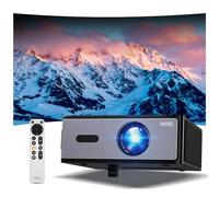 Soporte eléctrico y brillo de 1200: proyector Dess con wifi y Bluetooth, proyector inteligente con modo de juego, proyector de cine en casa HD nativo 1080P, enfoque automático y Keystone, alto