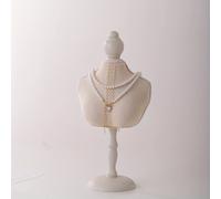 Soporte Elegante de Encaje para Joyas - Ideal para Collares, Pulseras y Relojes