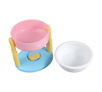 Soporte elevado ajustable para cuenco para perros con comederos, platos para la mayoría de los tamaños de perros, ventosa de color brillante, comederos ajustables para mascotas