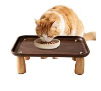 Soporte elevado para comida para gatos, bandeja dispensadora de agua para | Cuencos elevados para gatos para uso diario en el hogar, comer, al aire libre, interior, gatito, mascota