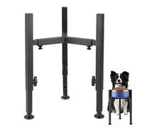 Soporte Elevado para Cuencos para Perros, Ajustable de 16 a 26 cm, Soporte Elevado para Cuenco para Mascotas, estación de alimentación Antideslizante, Cuenco de Agua Ajustable en Altura para