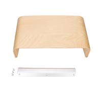 Soporte elevador de madera para monitor de ordenador, soporte universal de madera natural dura de primera calidad, base de escritorio con diseño