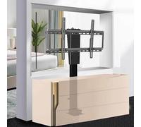Soporte Elevador de TV eléctrico con rotación de 360° a Izquierda y Derecha, Oculto en el gabinete, Adecuado para Pantallas LED de 26 a 70 Pulgadas, con Carga de 60 kg/132 lbs