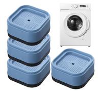 Soporte elevador para lavadora, estabilizador de pies base para muebles - Goma antideslizante multiusos protector suelo para casa y dormitorio