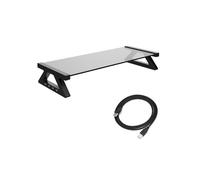 Soporte Elevador para Monitor con 1 Puerto de Entrada USB y 3 Puertos de Salida USB 2.0 para Monitores y Organizador de Escritorio