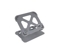 Soporte - base elevador tooq para portatil tablets libros aluminio ajustable ergonómico gris