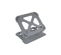 Tooq Soporte Portátil 17,3'' Elevador Ajustable Gris diseño Ergonomico y Plegable