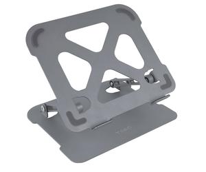Soporte Elevatório Tooq para Portátiles Ergonómico Ajustable Gris