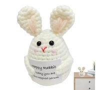 Soporte emocional Çrochet - Mini conejo de frutas, figura de aliento hecha a mano | Adorable de decoración de ganchillo para , regalos de positividad, impulso de humor, presento