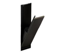 Soporte empotrado para escobilla de inodoro de acero inoxidable 304, elegante diseño invisible para baños modernos, perfecto para hoteles y duchas elegantes, elegante acabado negro.