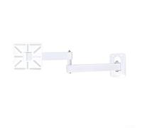Soporte en forma de L para cámaras CCTV domo construido para aplicaciones de seguridad en interiores con ajuste mecánico y resistencia (35 brazos blancos)
