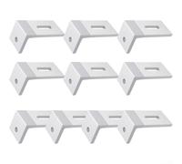 Soporte en L de montaje de panel solar de aluminio de 90 grados para aplicaciones de techo fuera de la rejilla, funciona con paneles de 10 W a 100 W y rieles guía estándar (1 unidad)