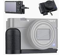 Soporte en L para Sony RX100 VII RX100M7 de metal con agarre antideslizante, sin bloqueo a conector HDMI para micrófono múltiple y compartimento para tarjetas de memoria de batería, sustituye a Sony AGR2