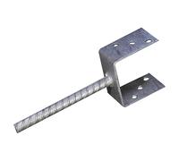 Soporte en U ligero (60 x 81 x 100 mm, Espesor: 4 mm)