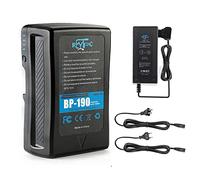 Soporte en V para videocámara de 190 WH(13400 mAh) Compatible con batería V-Lock, con Cable de Salida D-Tap y Cargador D-Tap