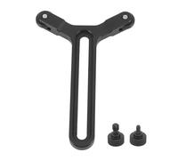 Soporte en Y con ruedas dobles, aleación de aluminio negro, dos ruedas en forma de Y, marco de soporte de lente, sistema de soporte de lente de repuesto para DJI Ronin S SC, peso de carga de 5 kg