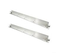 Soporte en Z de aluminio para panel solar de 500 mm para pared de techo de barco RV - Patas inclinables ajustables fuera de la rejilla (2 piezas)