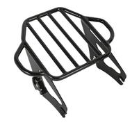Soporte Equipaje Trasero Motocicleta Portaequipajes Doble Desmontable Motocicleta para Road para King para FLHR 2009-2021(Negro Brillante)