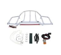 Soporte Equipaje Trasero Motocicleta Portaequipajes para baúl de Motocicleta con Luces LED Paquete para Tour para Pak para Trunk para Pack 1993-2013(Chrome)