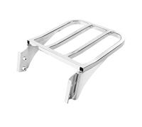 Soporte Equipaje Trasero Respaldo Barra Sissy Motocicleta Portaequipajes Trasero para Heritage para Softail para Dyna para Fat Boy para Street Bob FXDB para Low Rider Portaequipajes Trasero(Chrome)